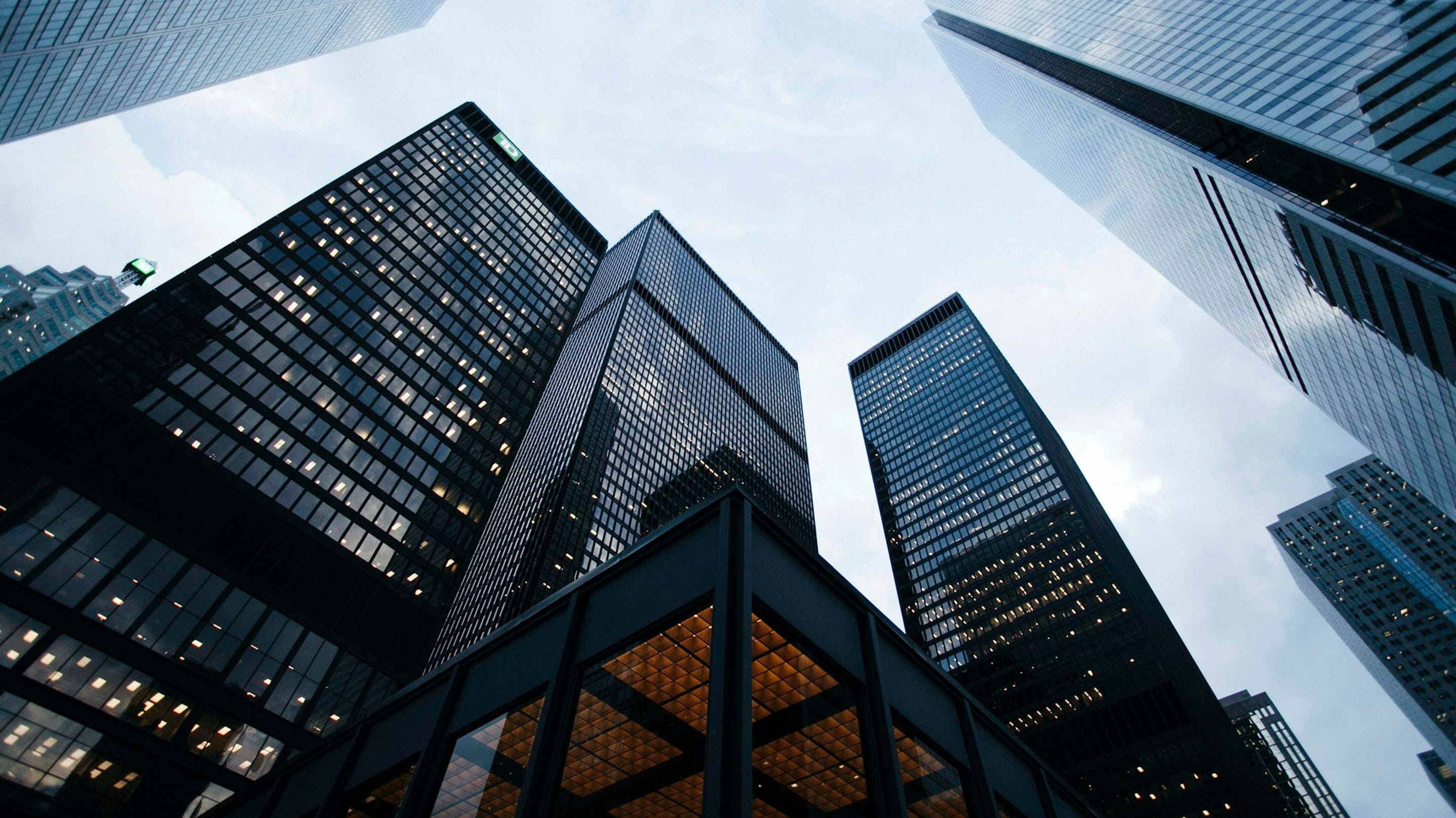 Tall corporate buildigs