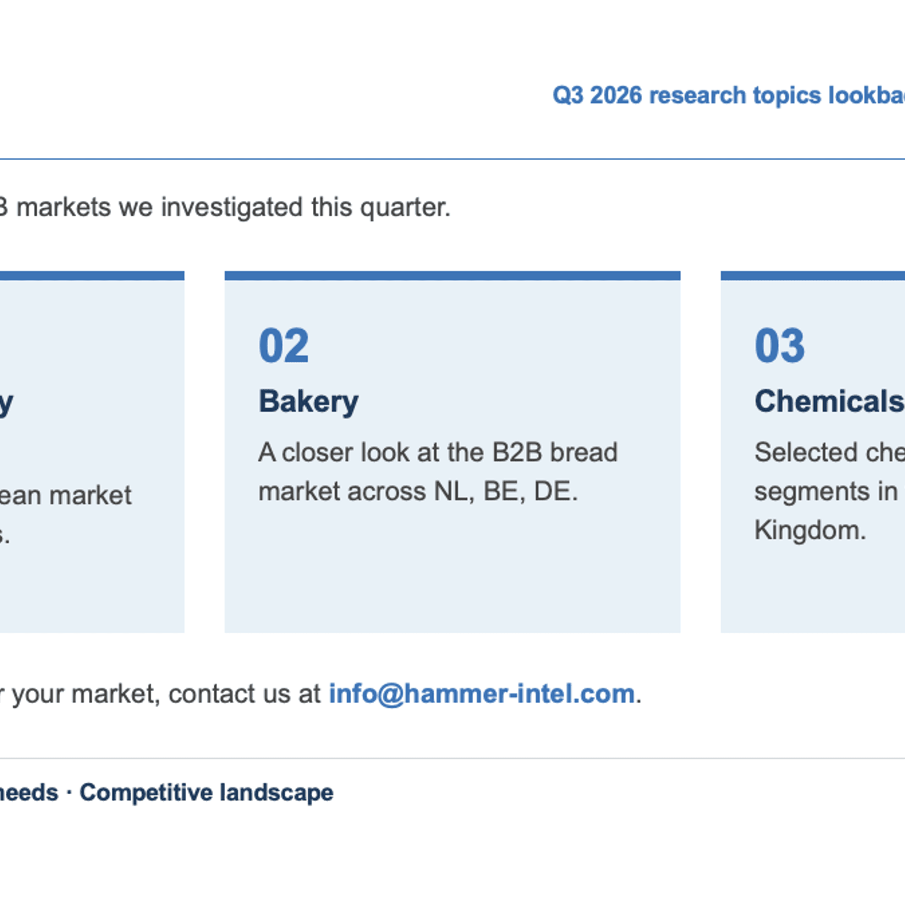 Q3 2026 review markets